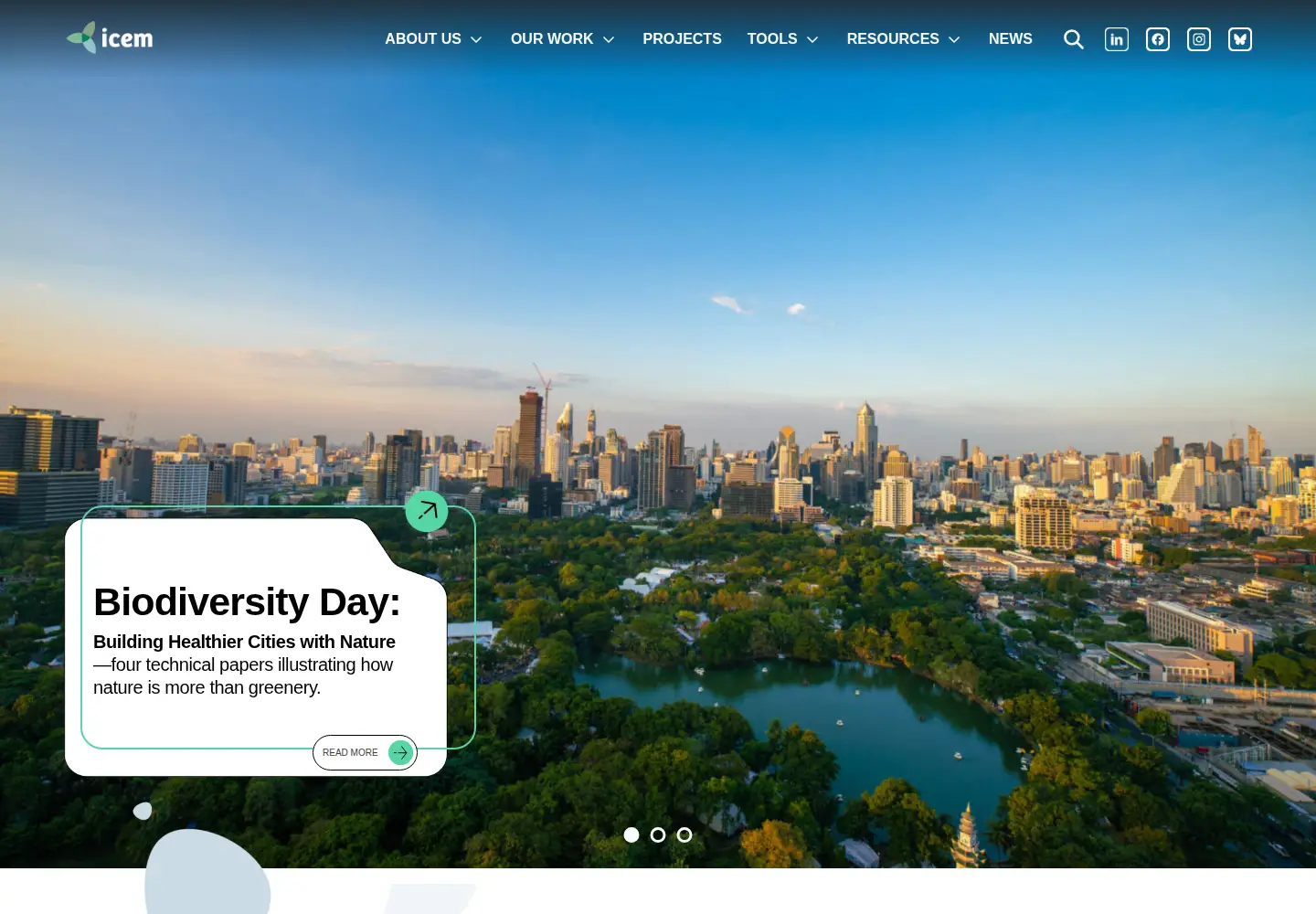 Captured homepage of icem.com.au in the current scan
