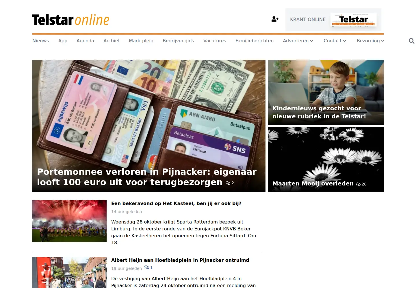 Screenshot of telstar-online.nl