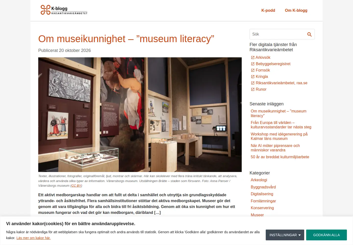 Screenshot of k-blogg.se