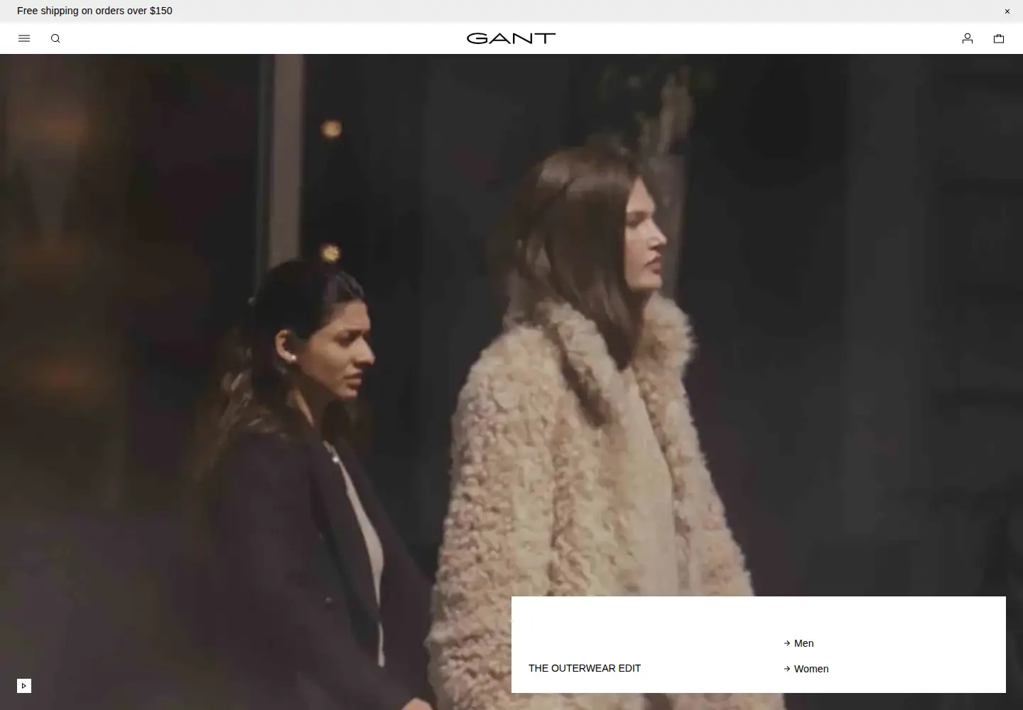 Screenshot of gant.com