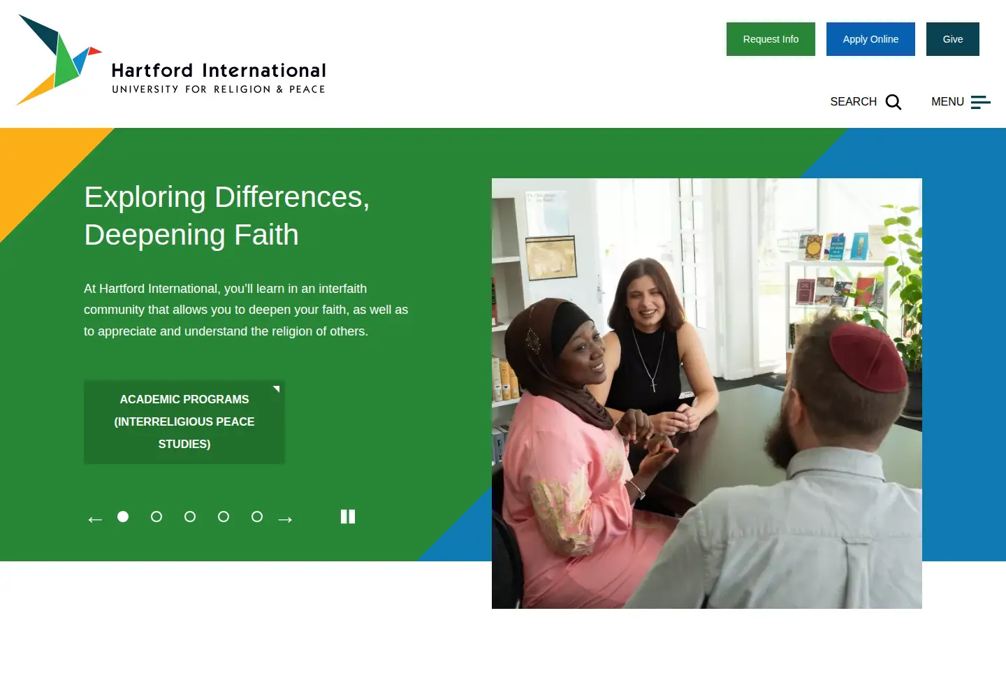 Screenshot of hartsem.edu