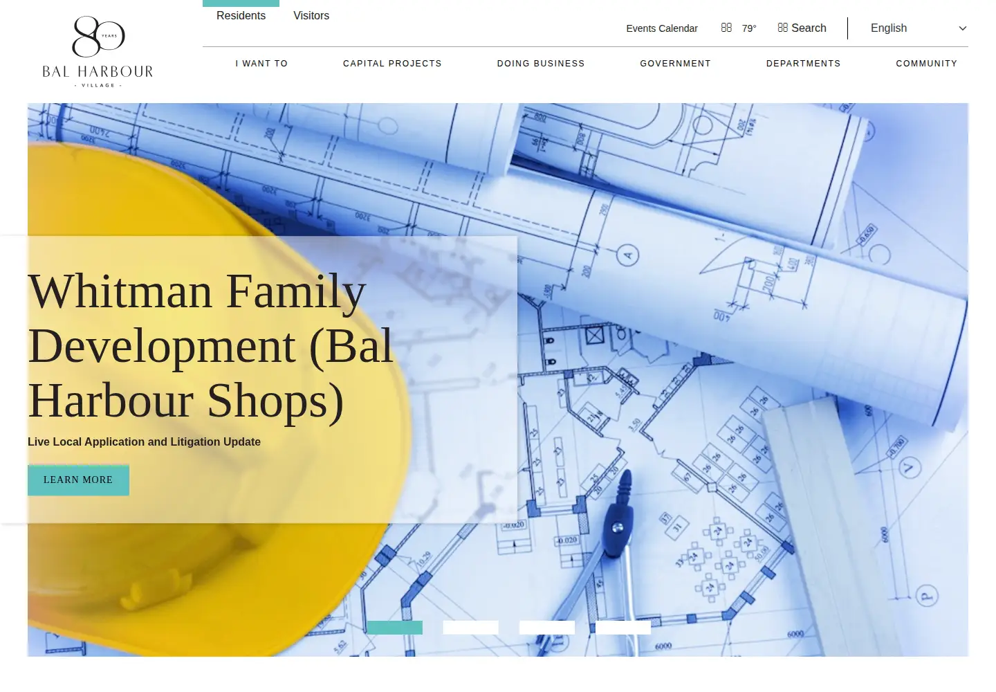 Captured homepage of balharbourfl.gov in the current scan