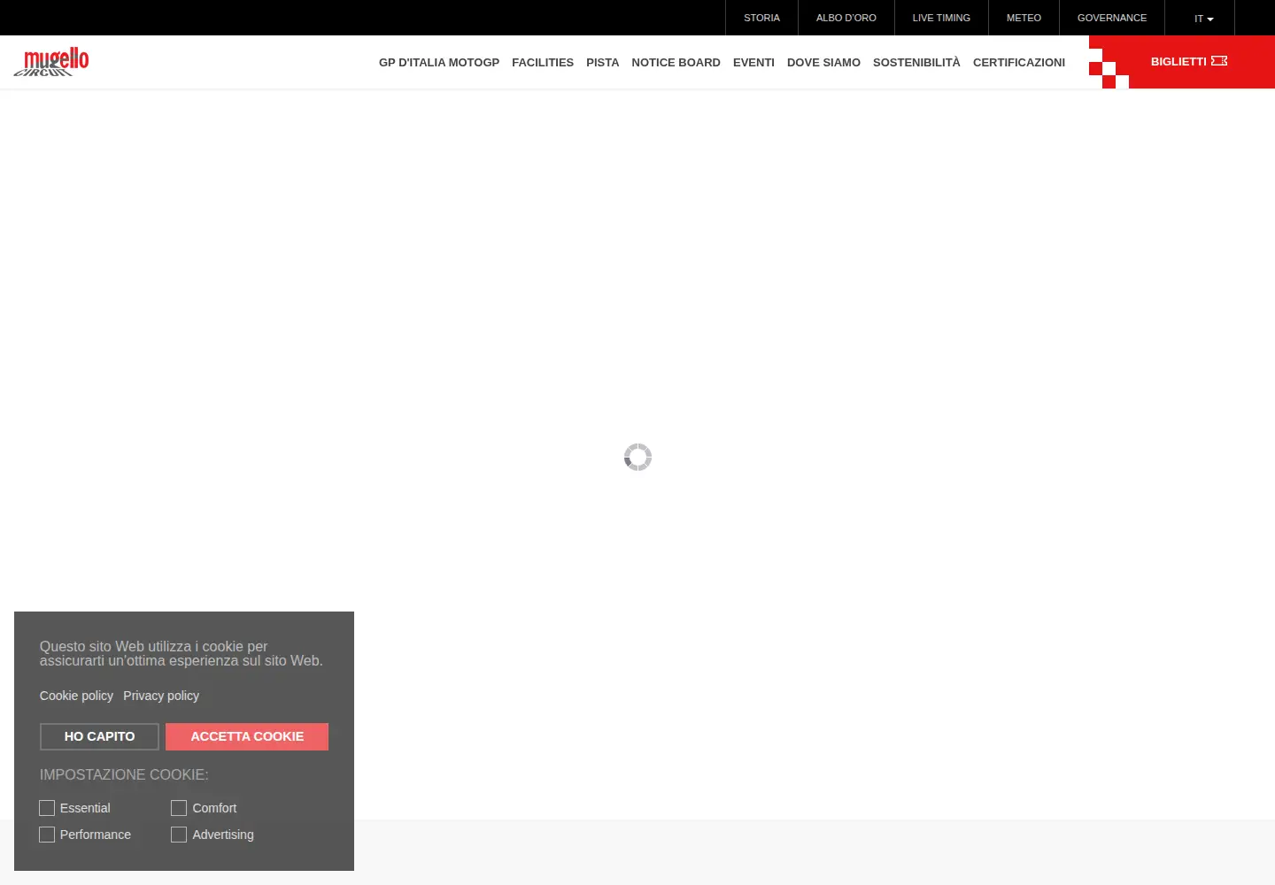 Screenshot of mugellocircuit.it