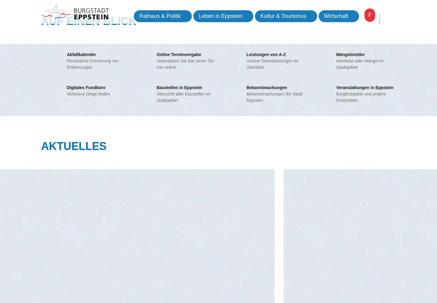 Captured homepage of eppstein.de in the current scan