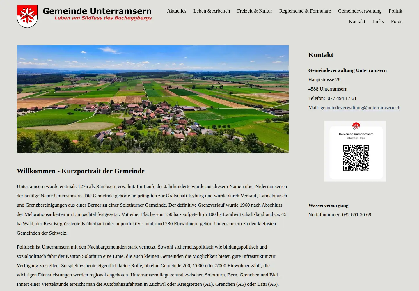 Screenshot of unterramsern.ch