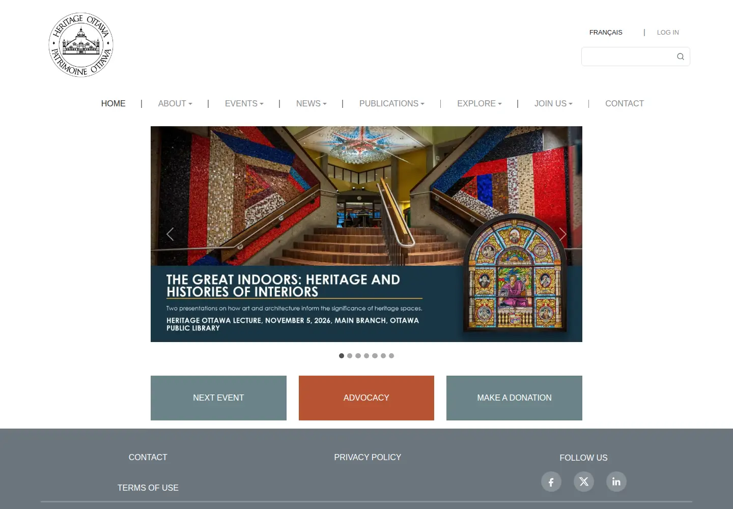 Screenshot of heritageottawa.org