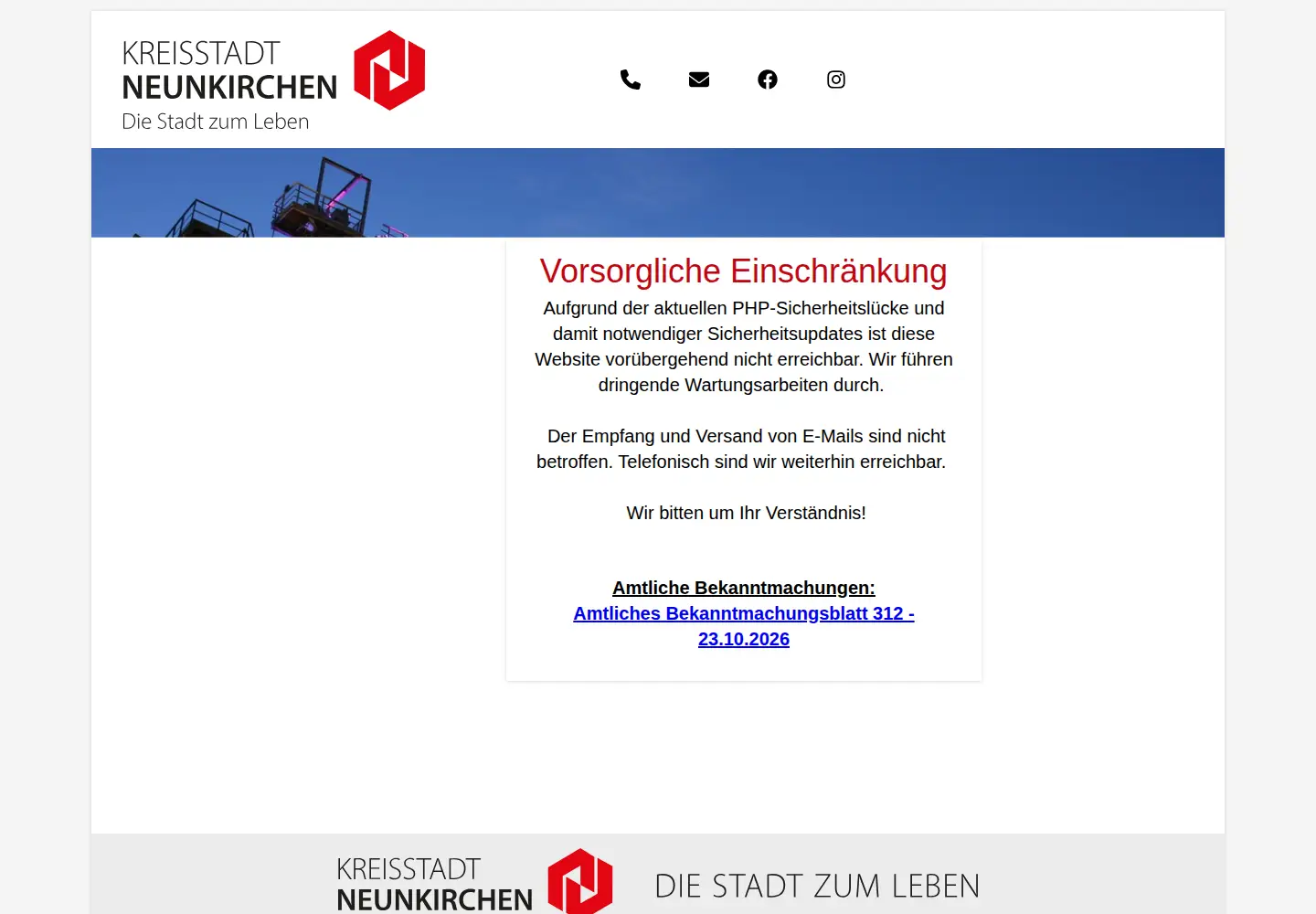 Screenshot of neunkirchen.de