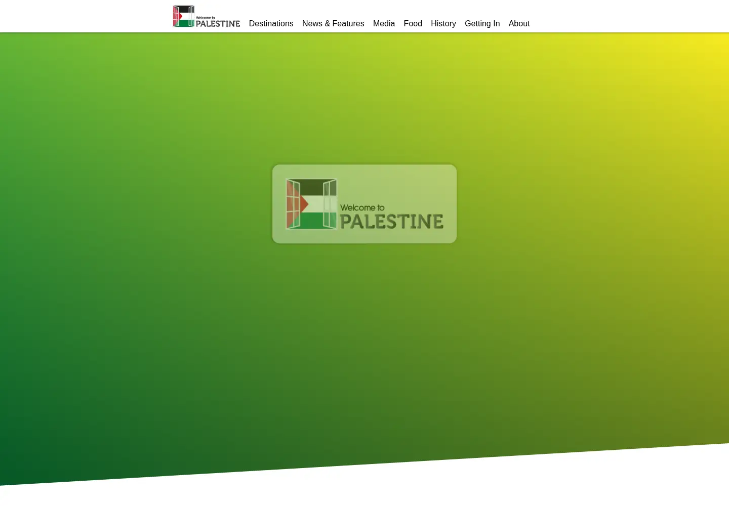 Screenshot of welcometopalestine.com
