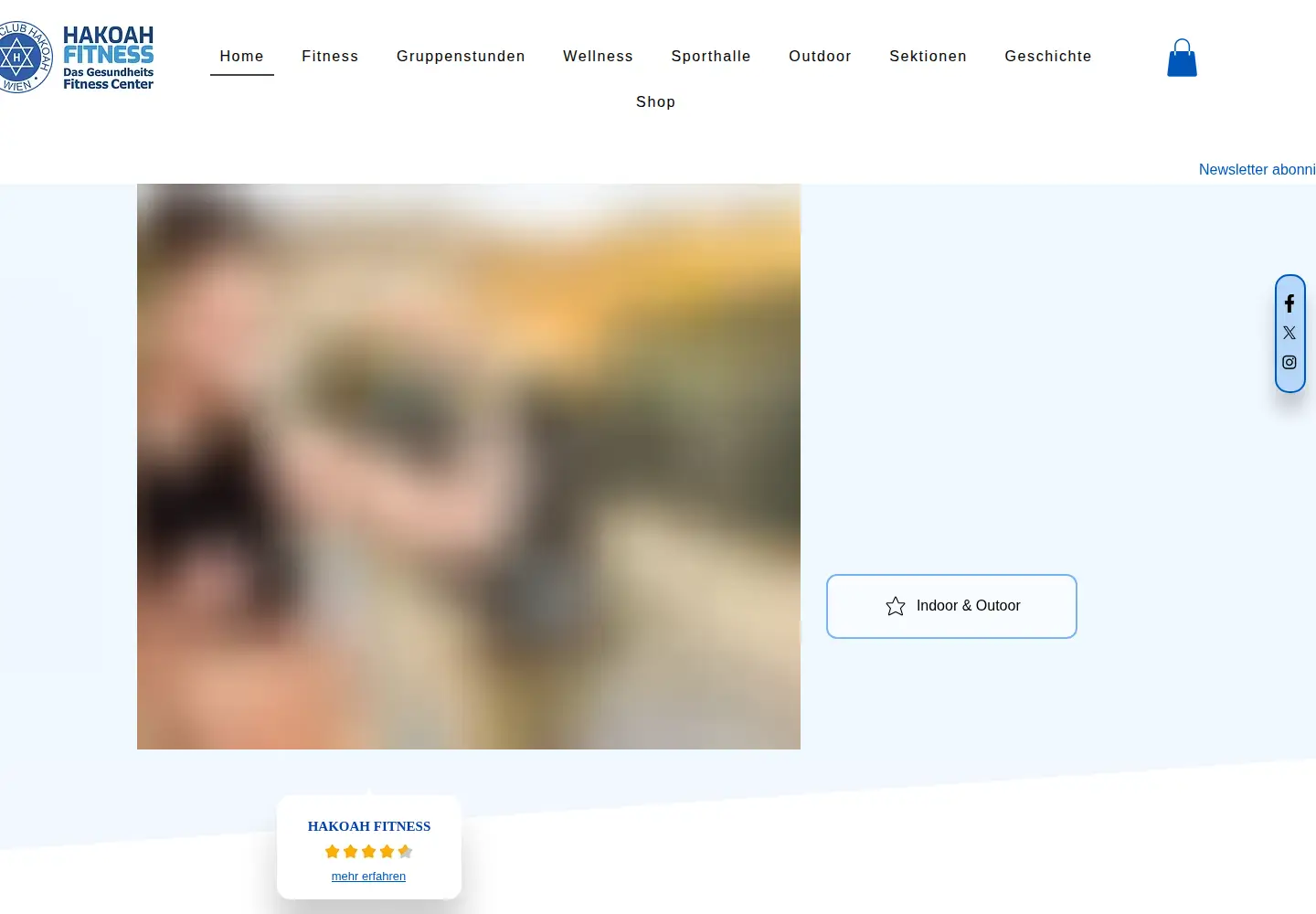 Screenshot of hakoah.at
