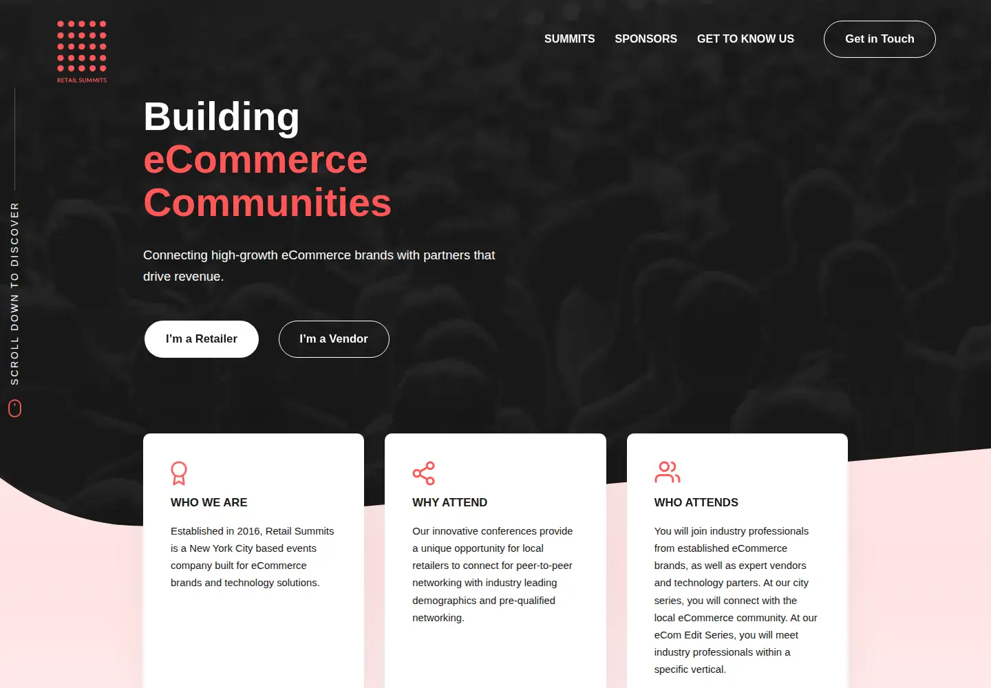Screenshot of retailsummits.com