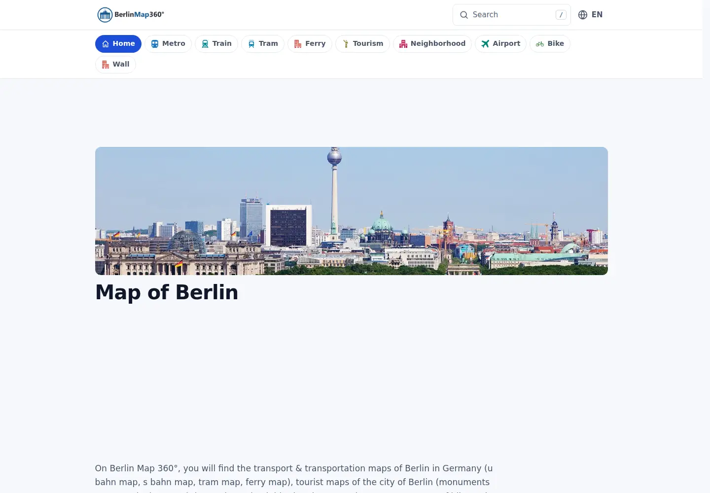 Screenshot of berlinmap360.com