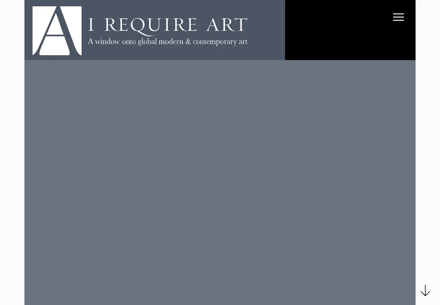 Screenshot of irequireart.com