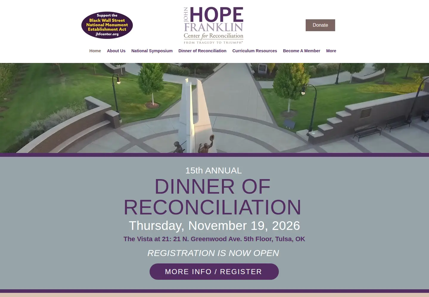 Captured homepage of jhfcenter.org in the current scan