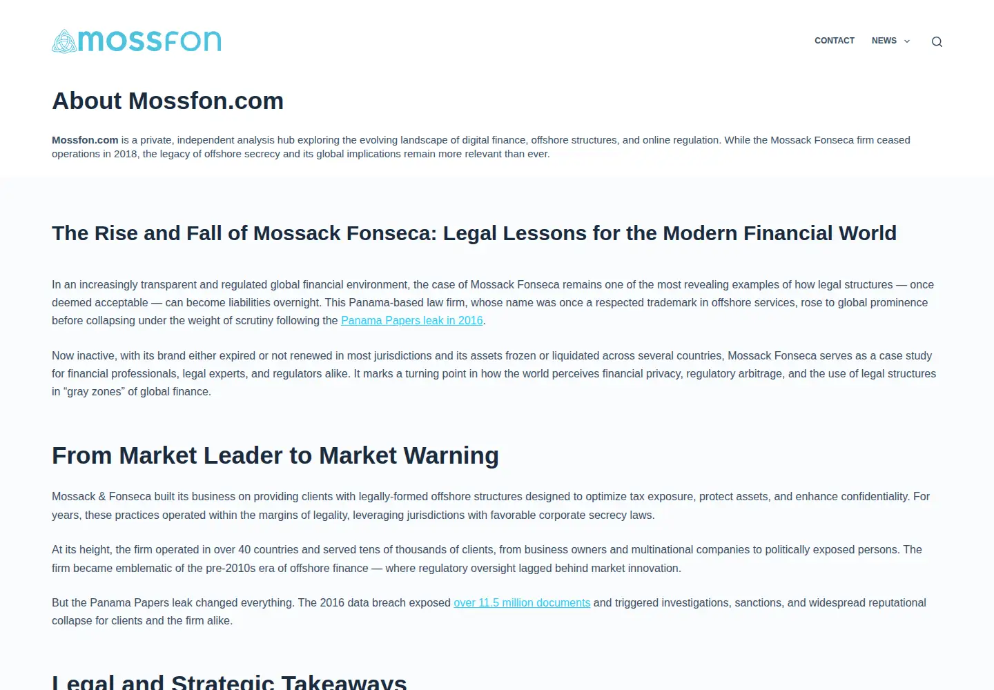 Screenshot of mossfon.com
