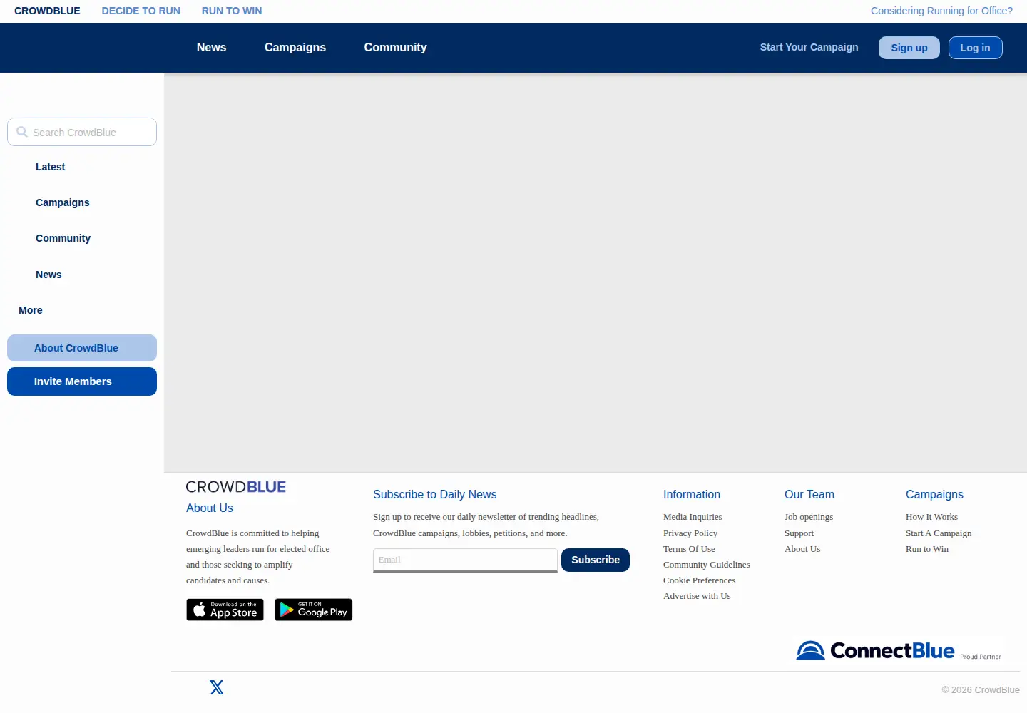 Screenshot of crowdpac.com