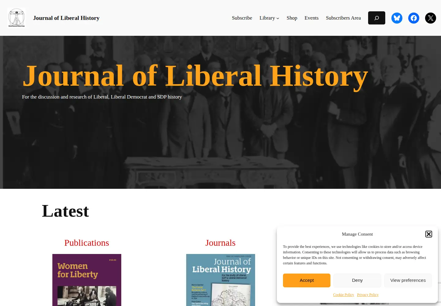 Screenshot of liberalhistory.org.uk