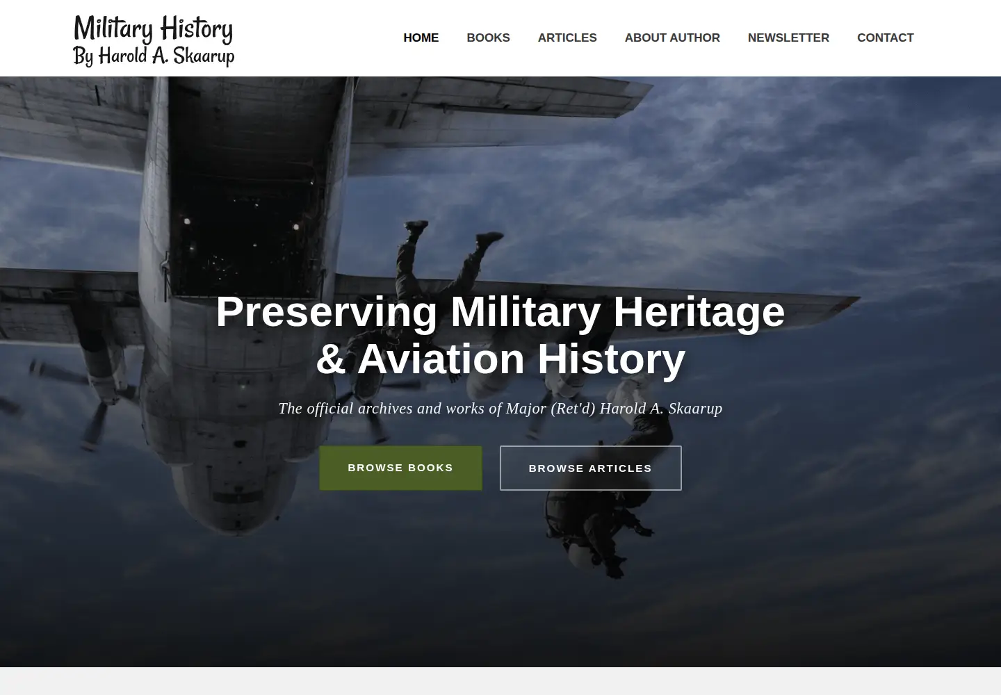 Screenshot of silverhawkauthor.com