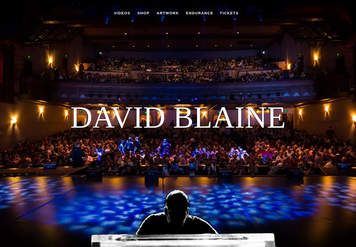 Screenshot of davidblaine.com