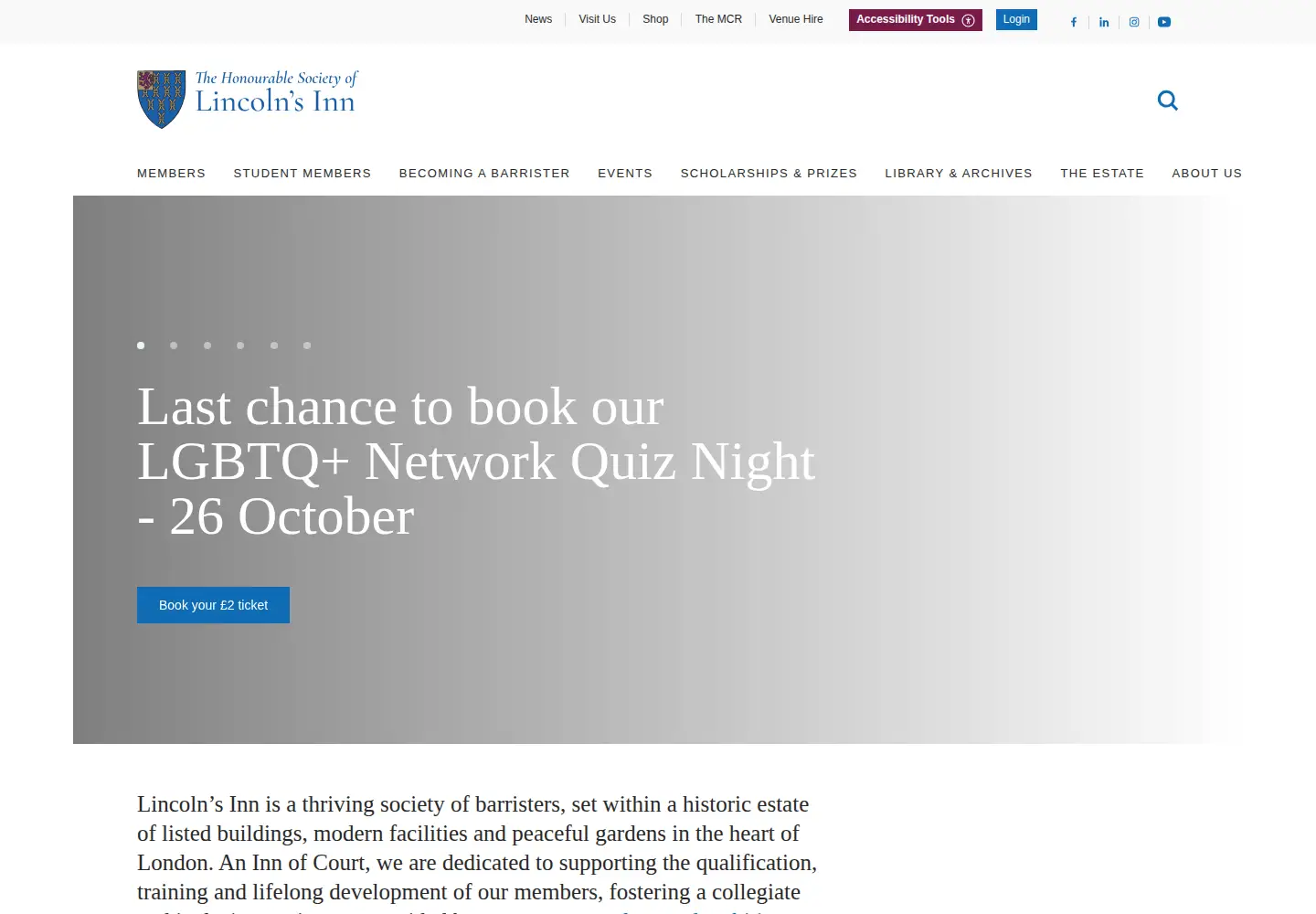 Screenshot of lincolnsinn.org.uk