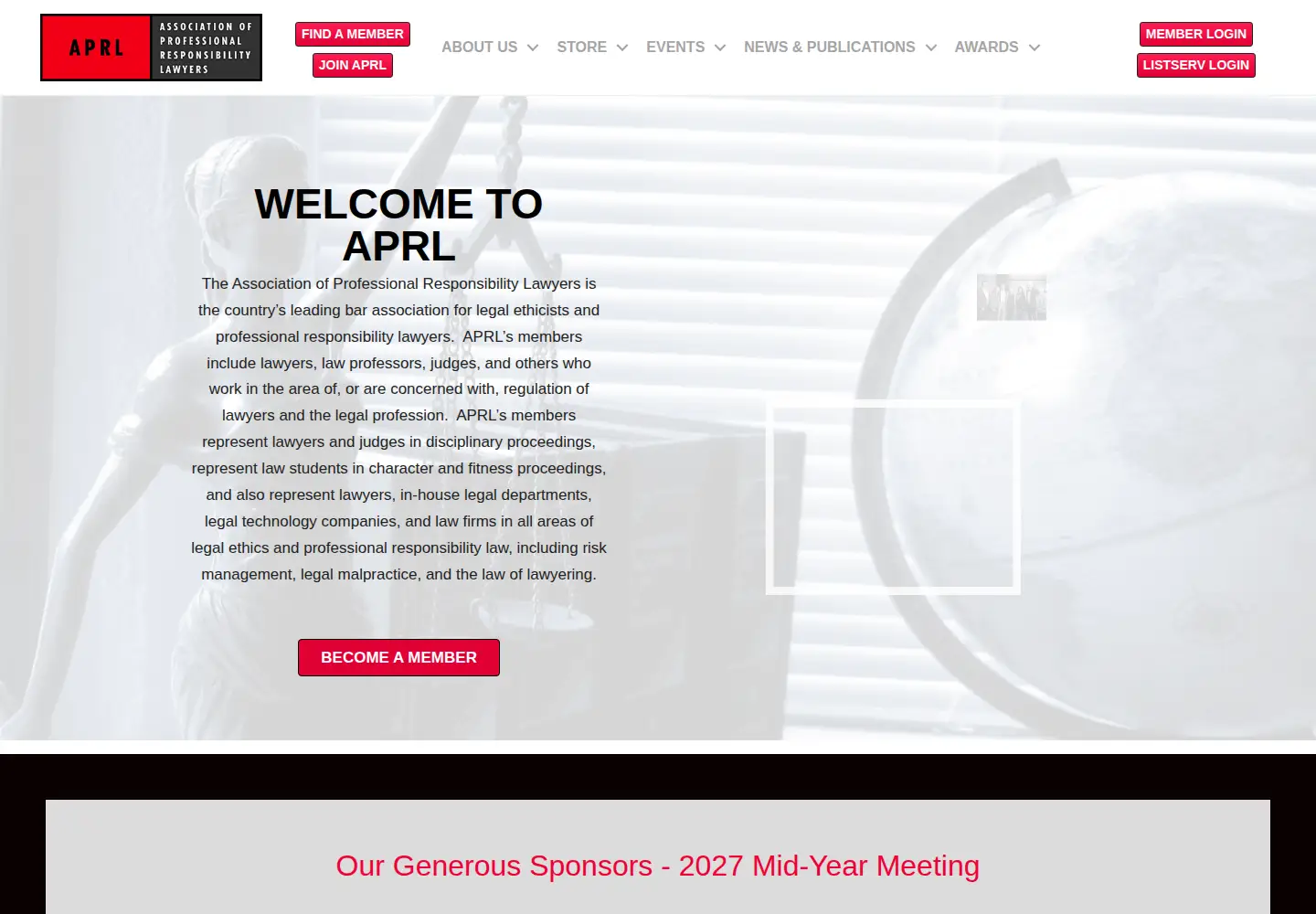 Screenshot of aprl.net