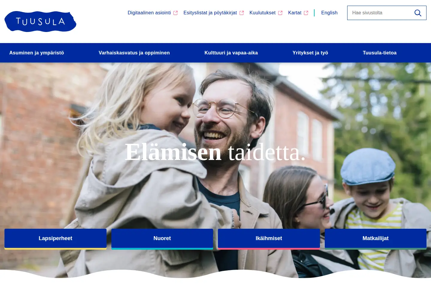 Screenshot of tuusula.fi