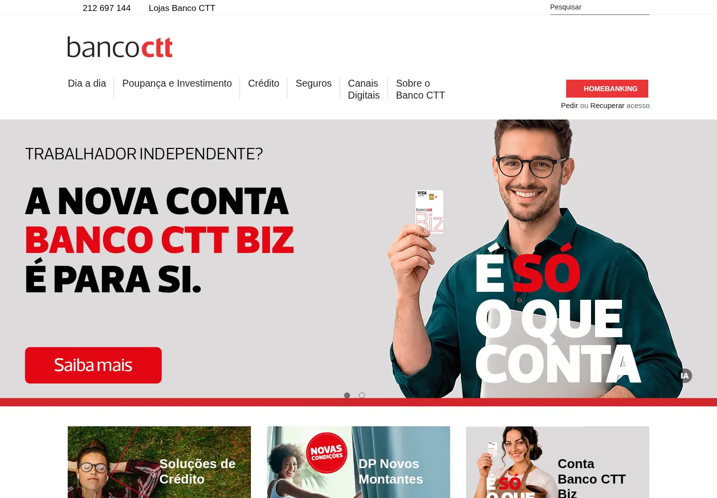 Screenshot of bancoctt.pt