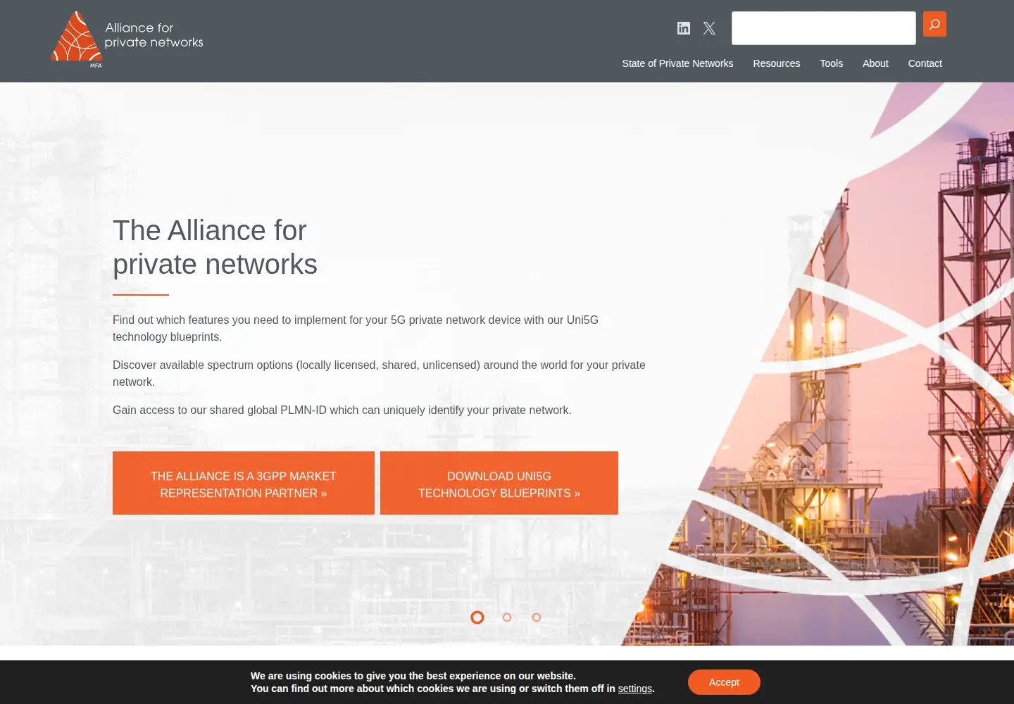 Screenshot of multefire.org