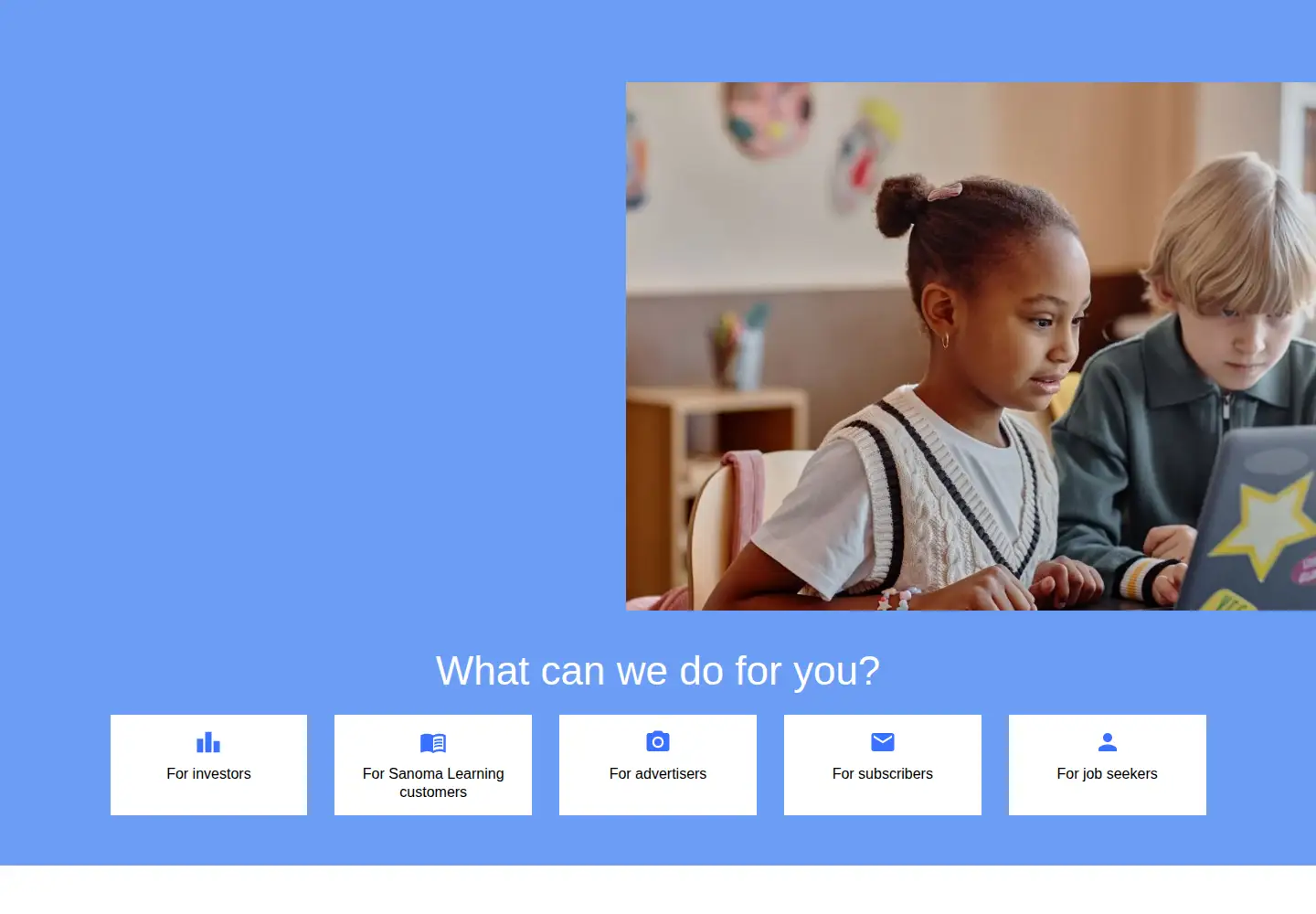 Screenshot of sanoma.com