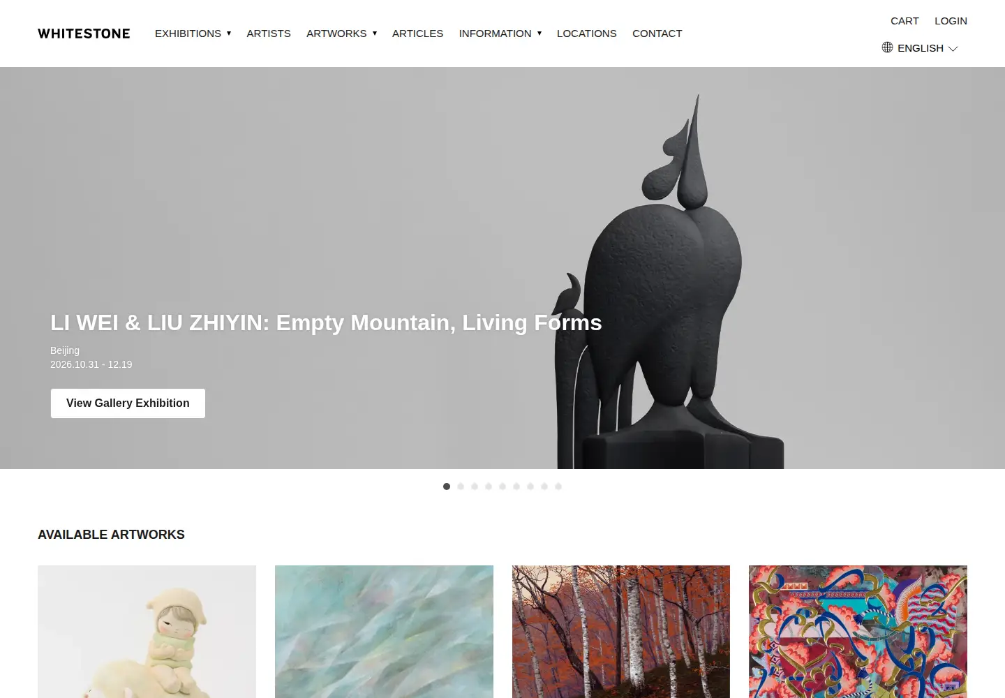 Screenshot of whitestone-gallery.com