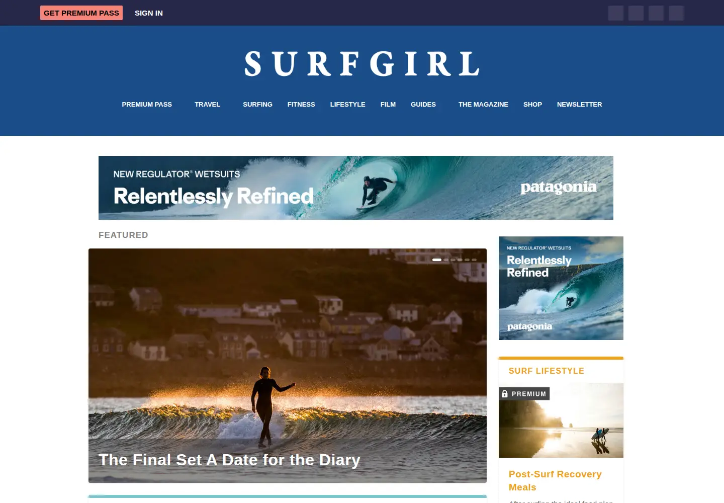 Screenshot of surfgirlmag.com