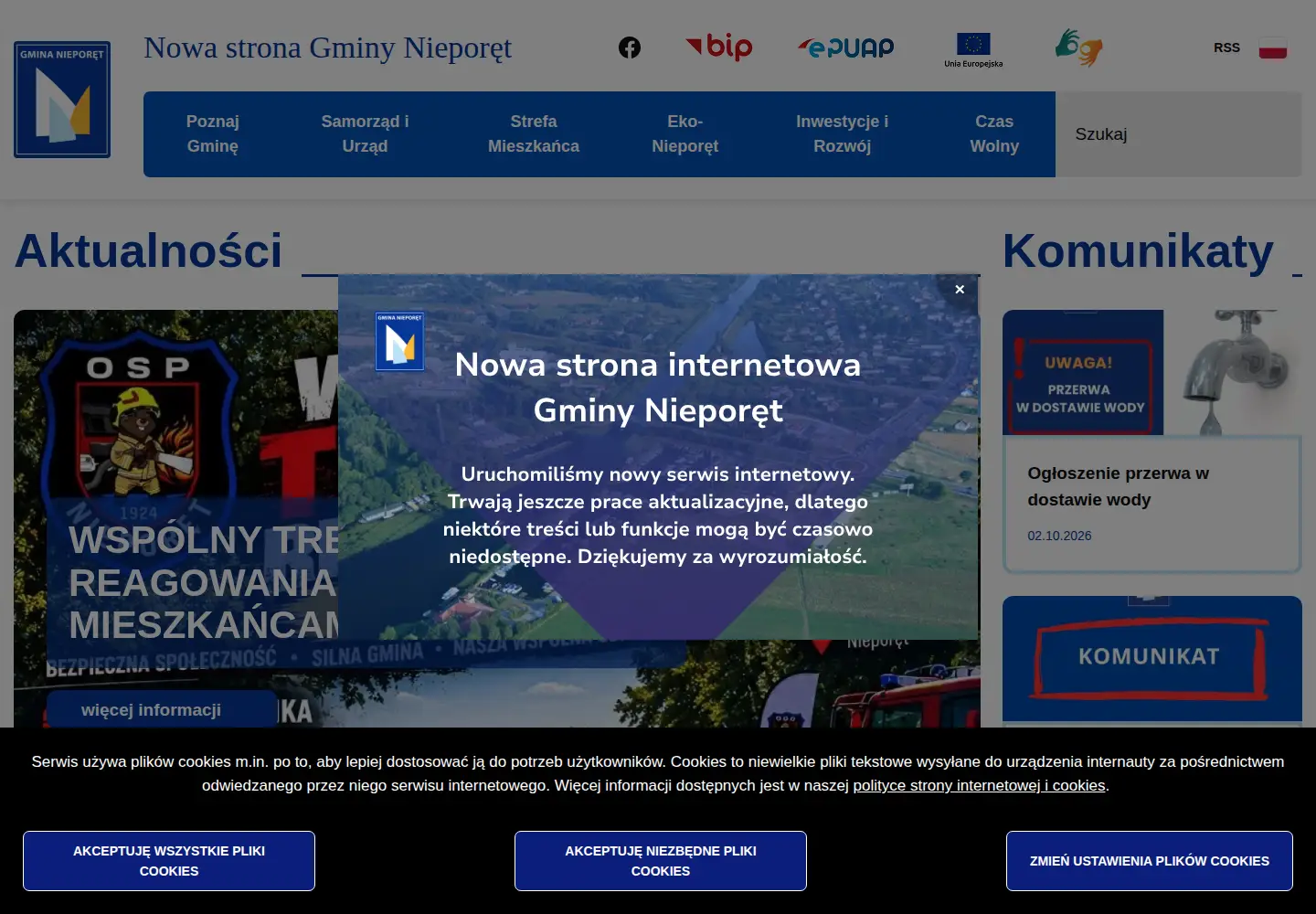 Screenshot of nieporet.pl
