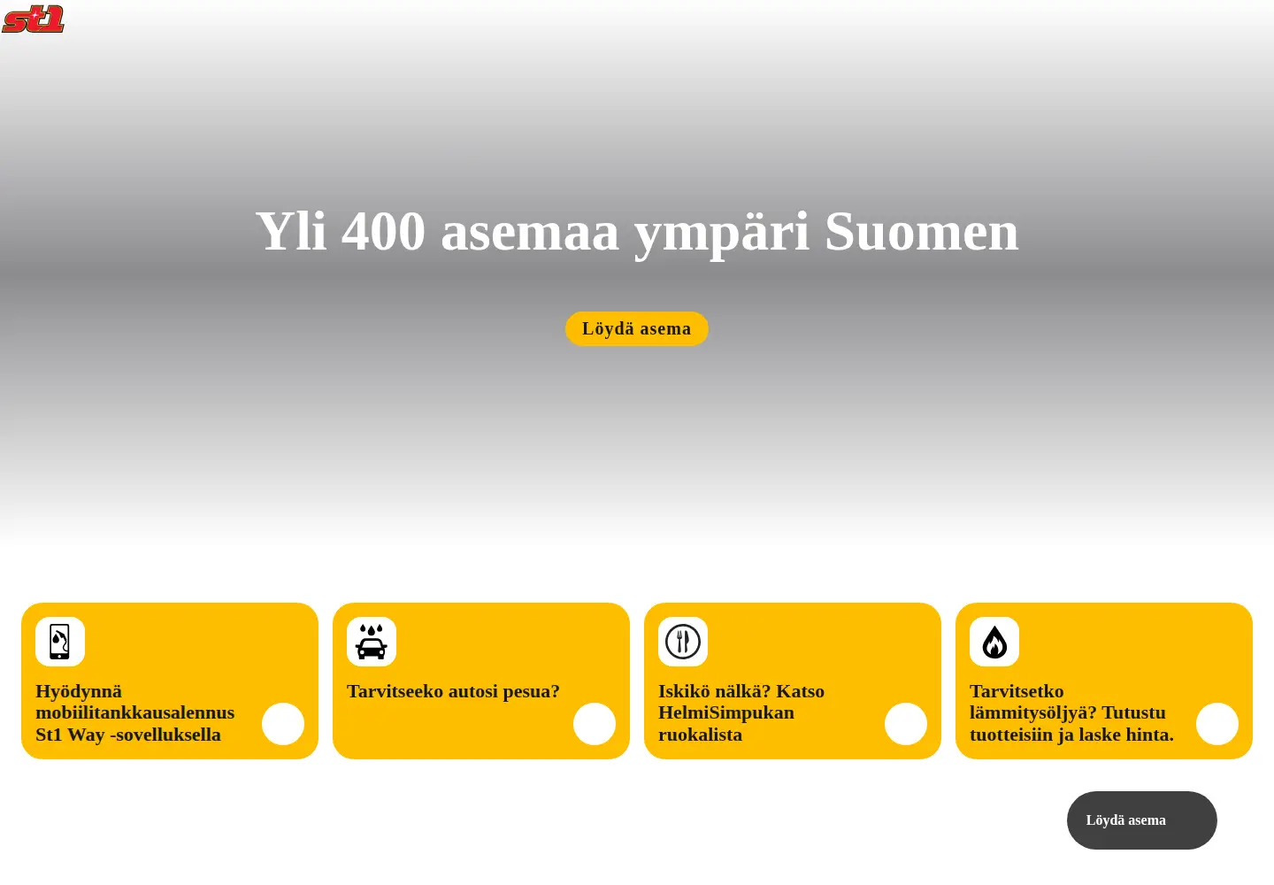 Screenshot of st1.fi