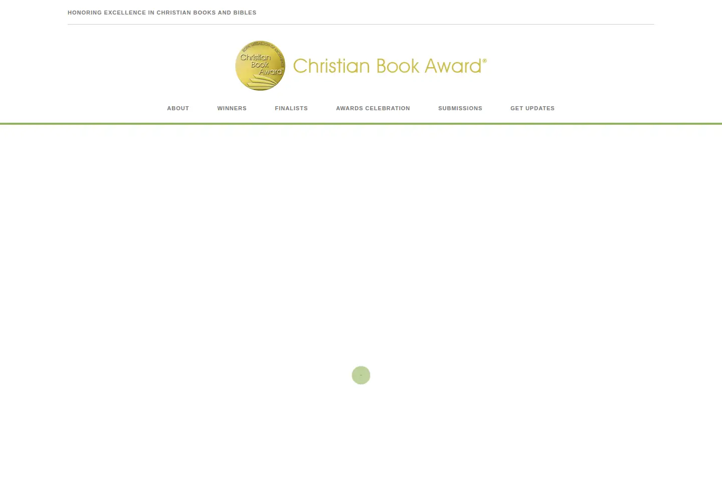 Screenshot of christianbookawards.com