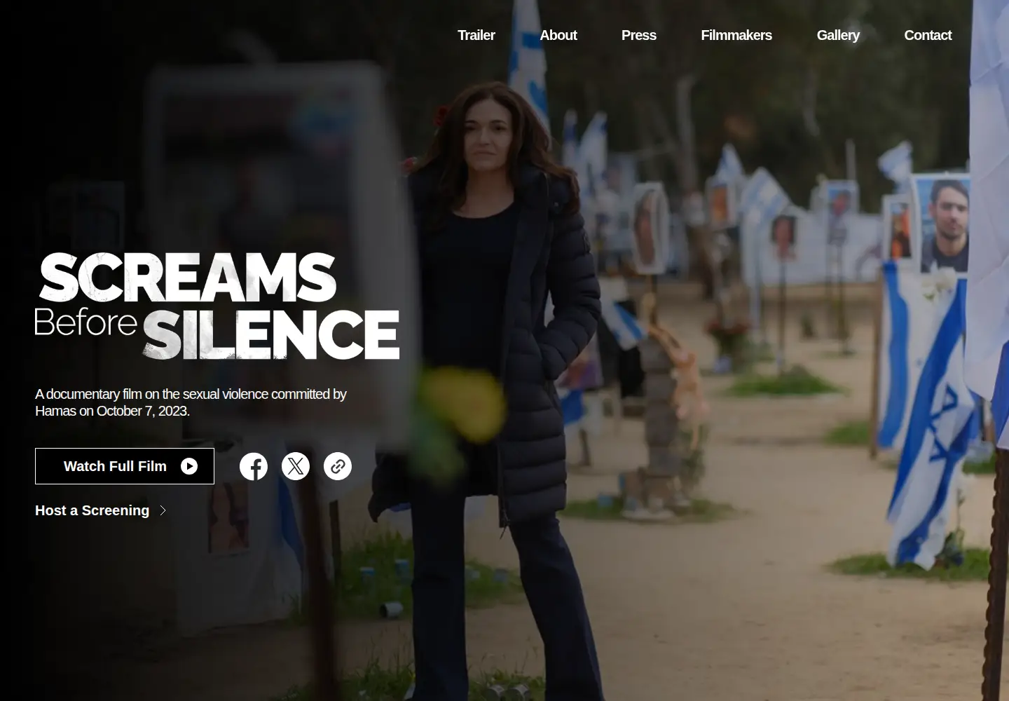 Screenshot of screamsbeforesilence.com