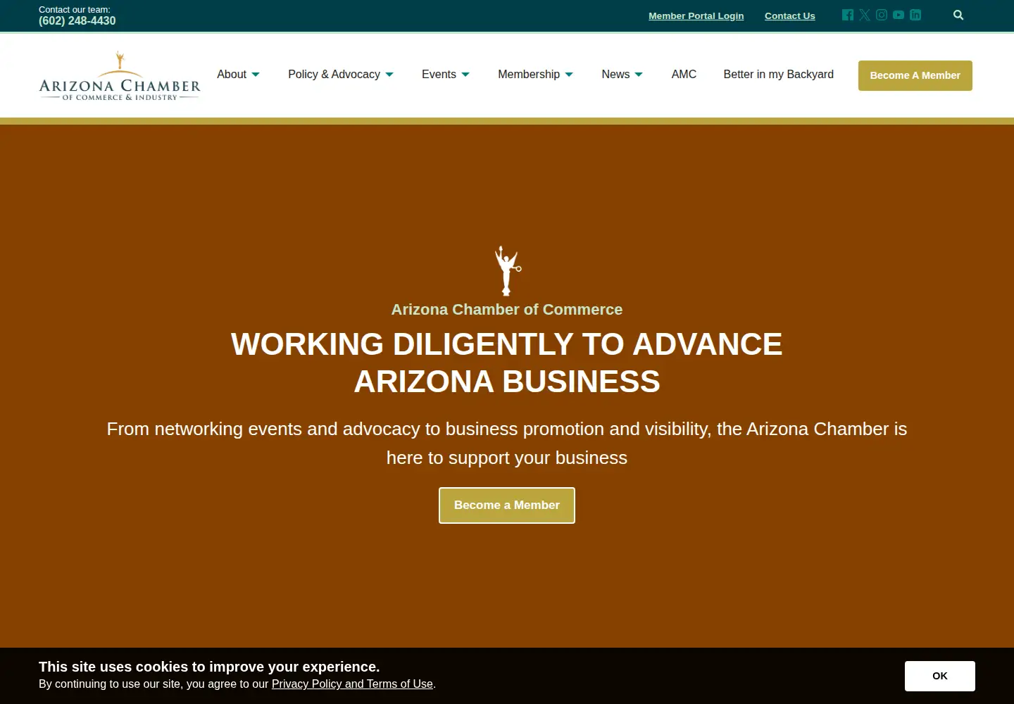 Screenshot of azchamber.com