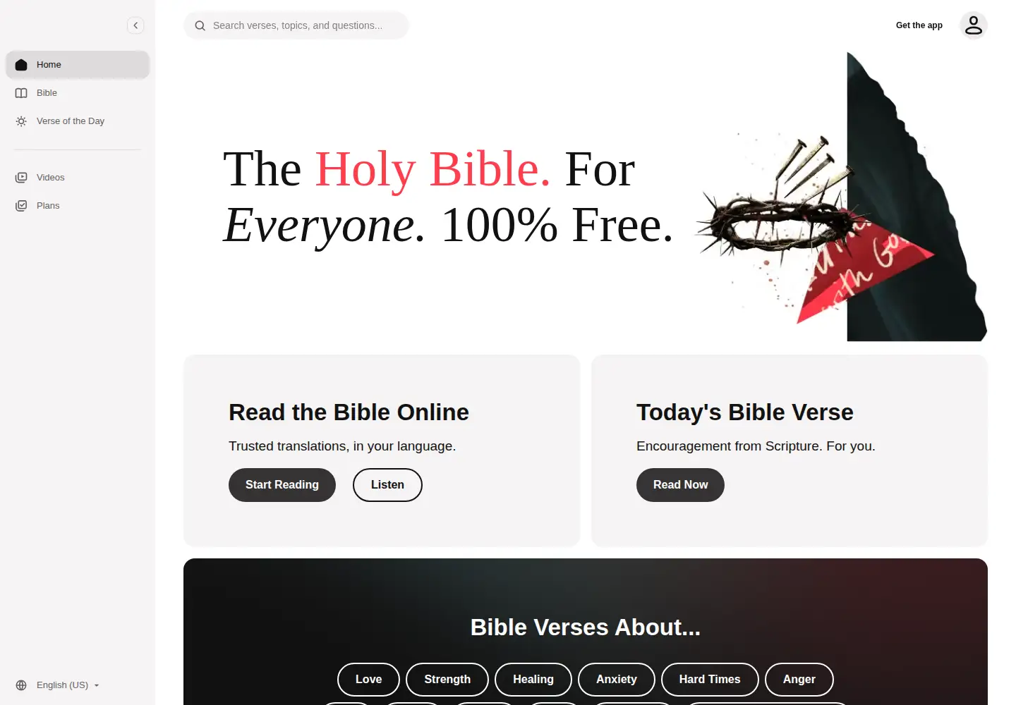 Screenshot of bible.com
