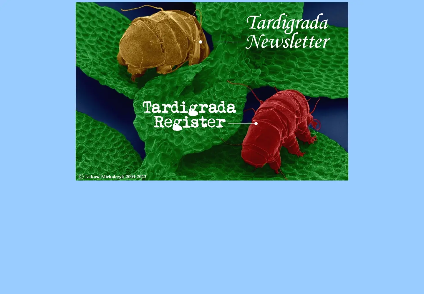 Captured homepage of tardigrada.net in the current scan