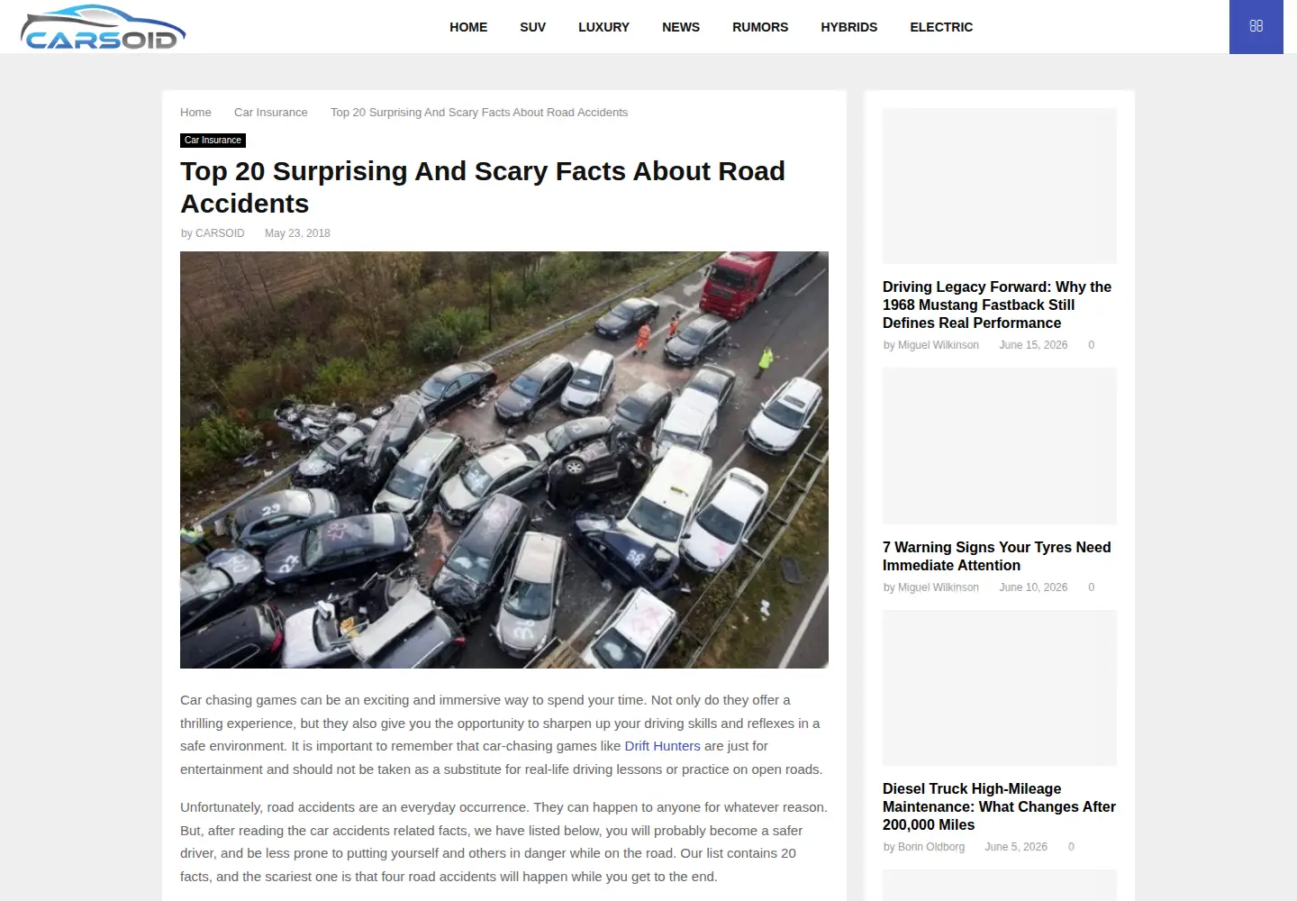 Captured homepage of transport-links.org in the current scan