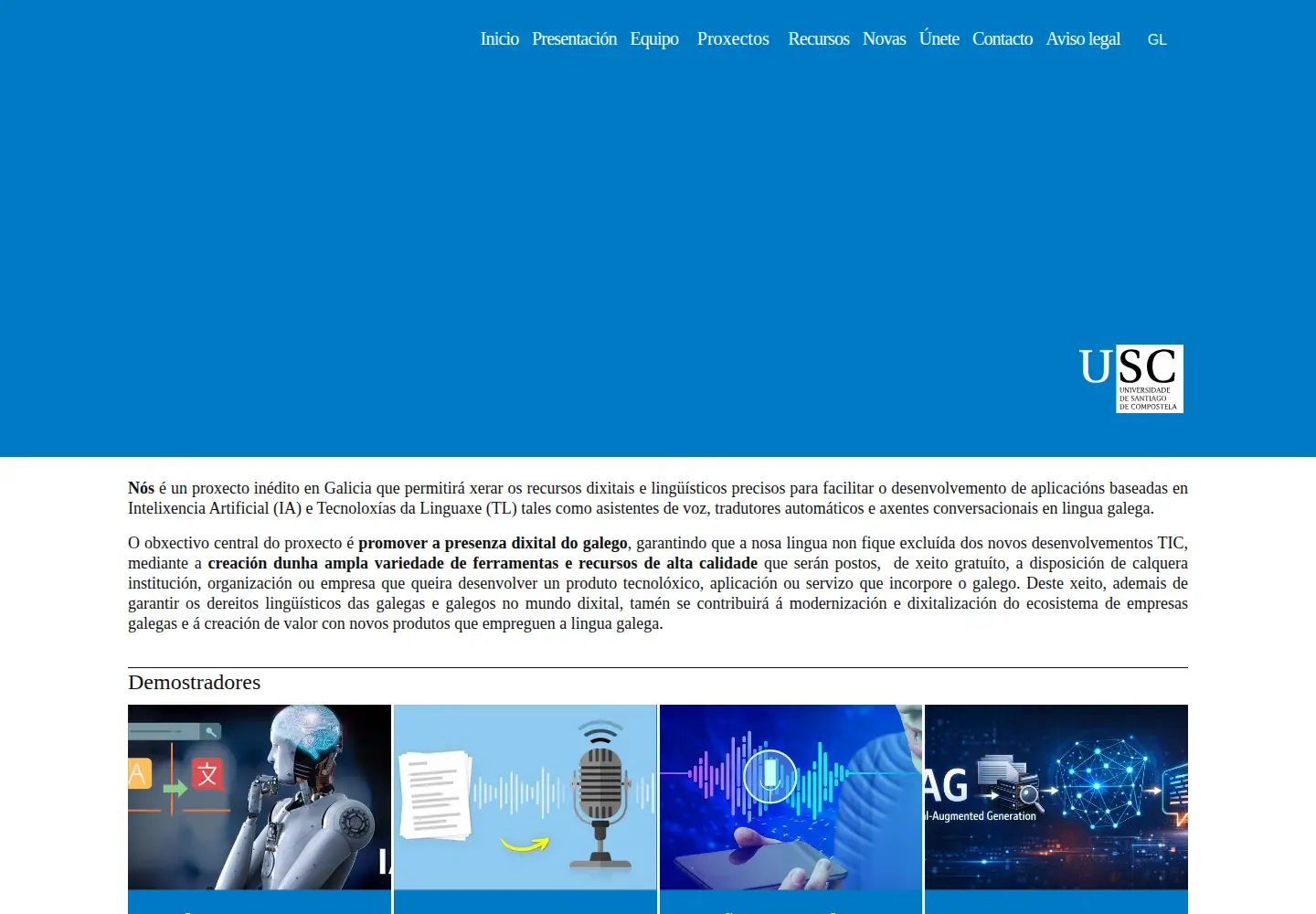 Screenshot of nos.gal