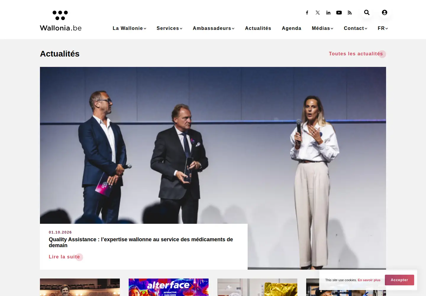 Screenshot of wallonia.be