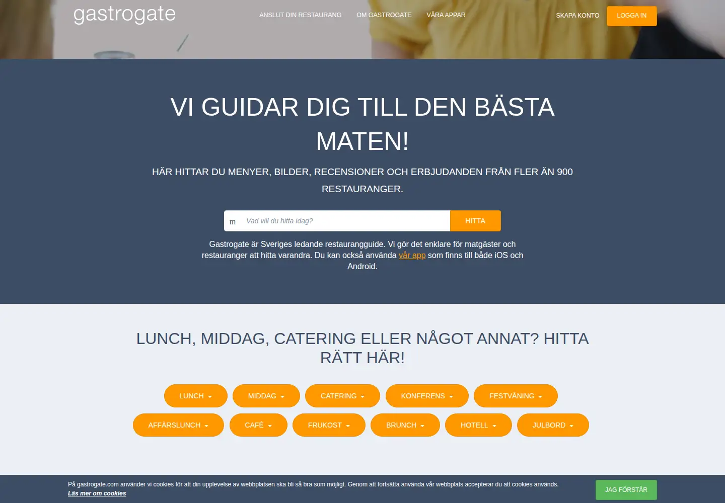 Screenshot of gastrogate.com