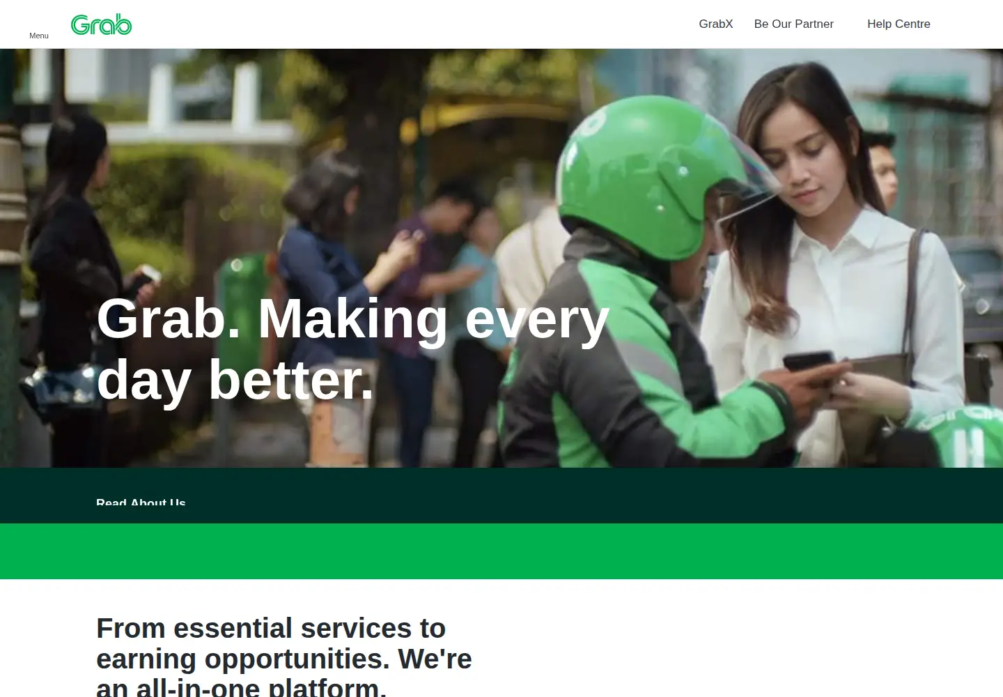 Screenshot of grab.com