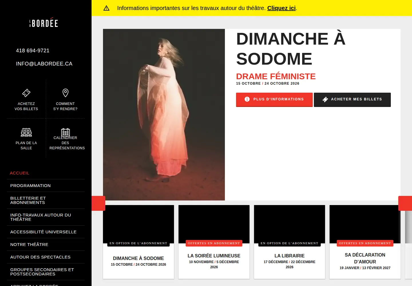Captured homepage of bordee.qc.ca in the current scan