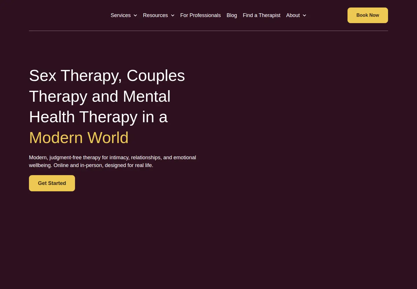 Captured homepage of modernintimacy.com in the current scan
