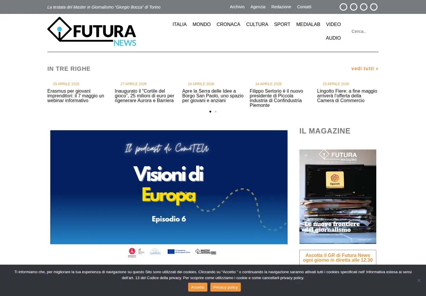 Screenshot of futura.news