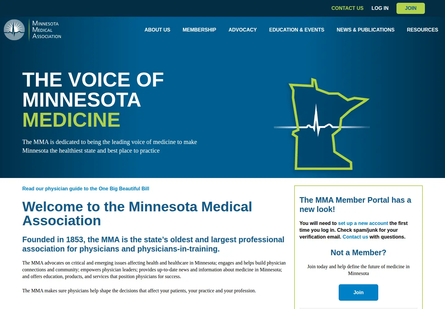 Screenshot of mnmed.org