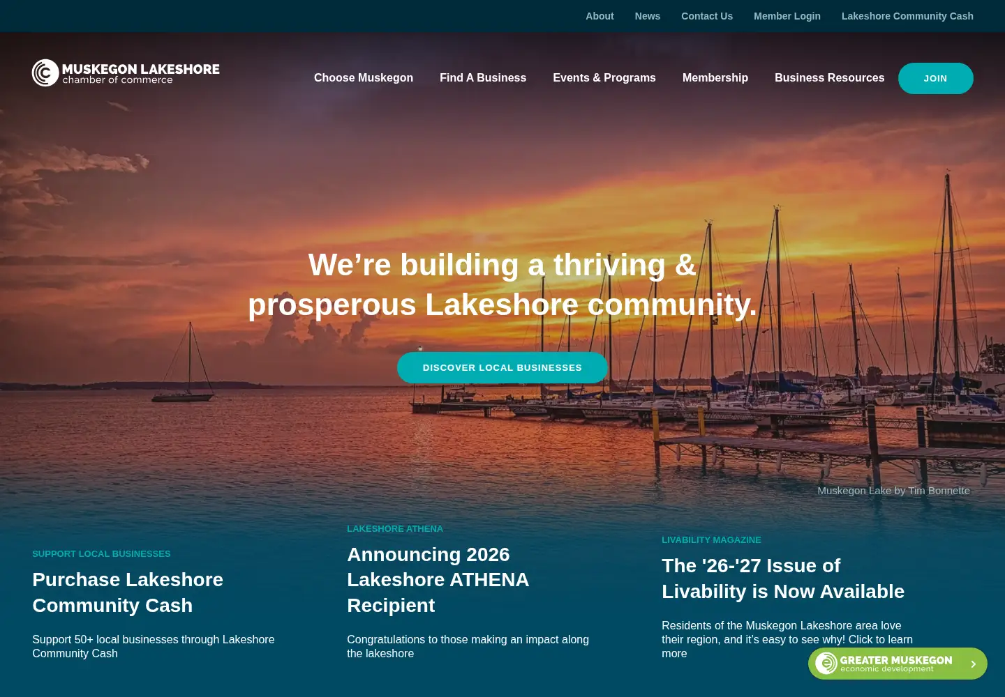 Screenshot of muskegon.org