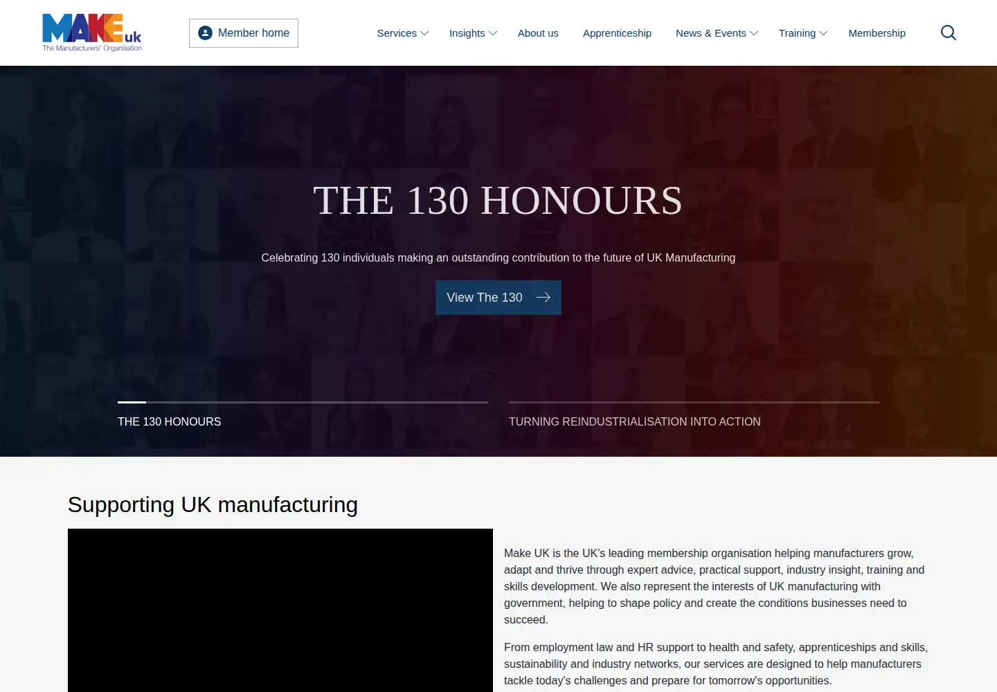 Captured homepage of eef.org.uk in the current scan