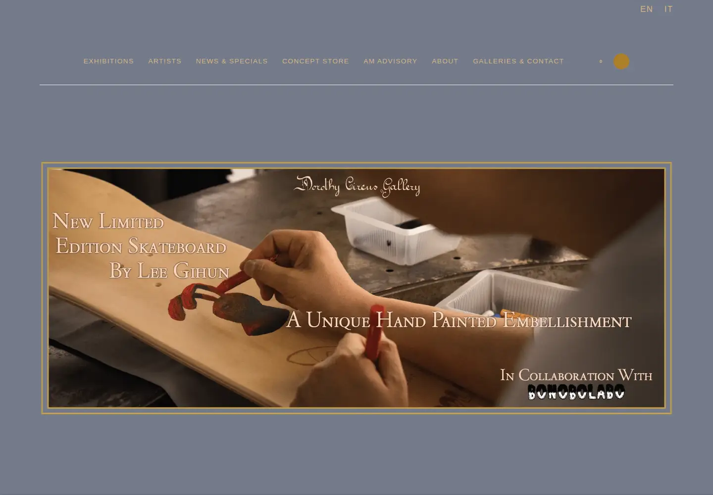 Screenshot of dorothycircusgallery.com