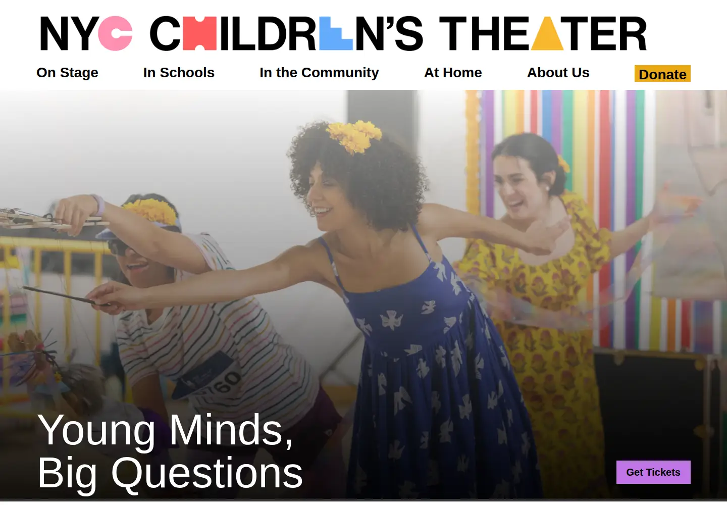 Screenshot of nycchildrenstheater.org